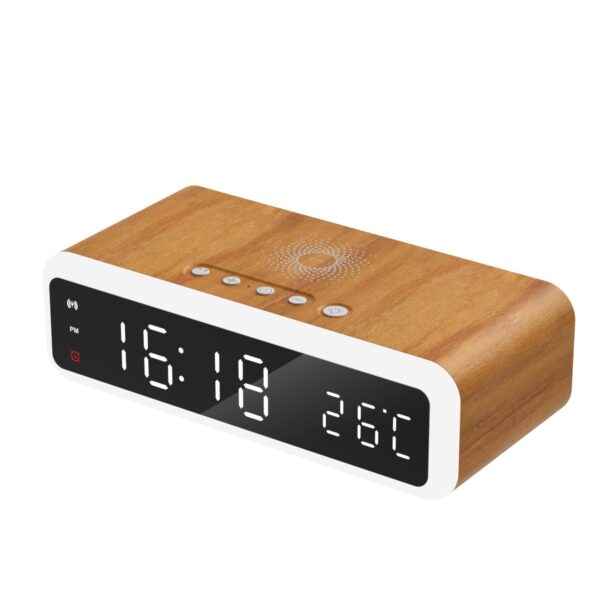 New clock thermometer wireless charging 15W mobile phone wireless charging multifunctional digital alarm clock wireless charging - Image 4