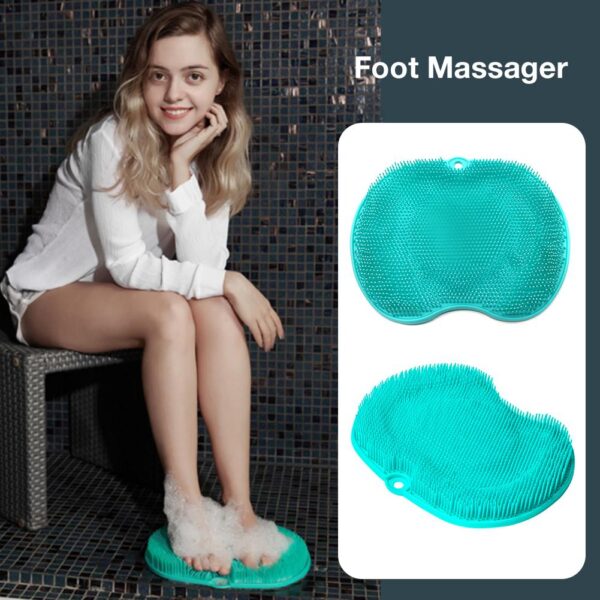 Pregnant Women Without Bend Over Shower Foot Massager Scrubber Cleaner Washing Massage Tools Pad Mat Elderly Feet Cleaning Brush - Image 6