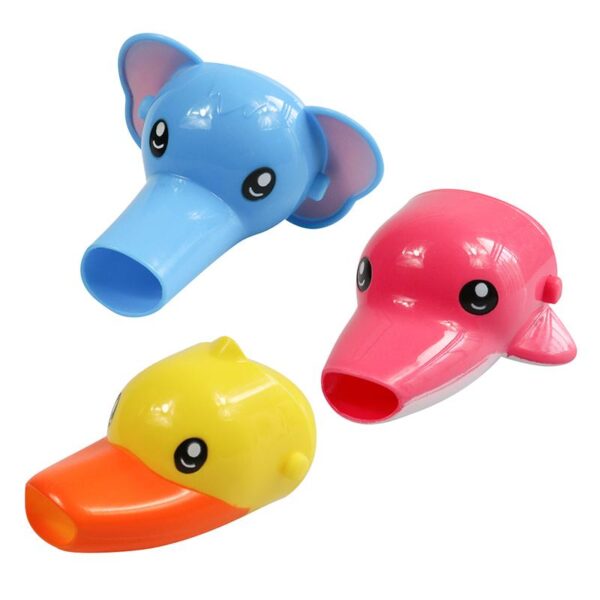Happy Fun Animals Faucet Extender Baby Tubs Kids Hand Washing Bathroom Sink Gift Fashion and Convenient - Image 3