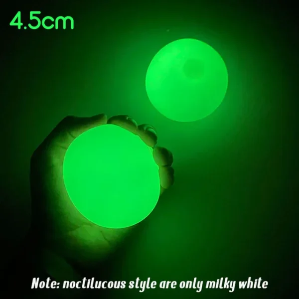 Kids Toys Stick Wall Ball Stress Relief Toys Sticky Squash Ball Globbles Decompression Toy Sticky Target Ball Catch Throw Ball - Image 11