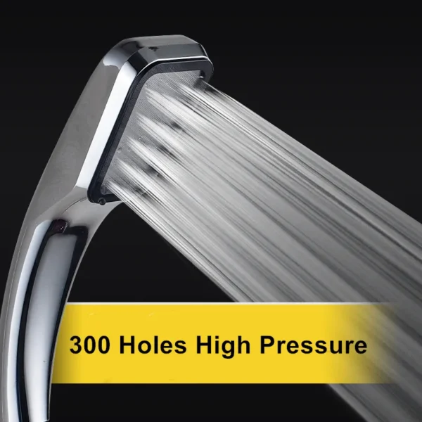 Top Quality 300 Holes High Pressure Shower Head Water Saver Rainfall Chrome Power Shower Head Bathroom Accessories - Image 3