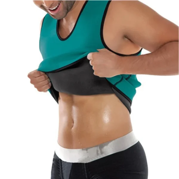Men's Sauna Vest Ultra Sweat  Shapers Shirt Man Black Waist Cincher Men's Shapers Slimming Waist Trainer Corsets shapewear - Image 9