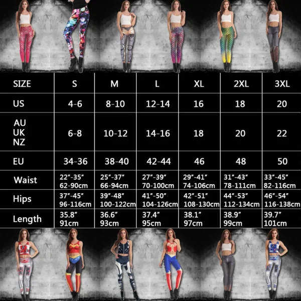 Slim New Striped  Women Leggings Workout Digital Print Fitness High Waist Leggin Black White Patchwork Legging Pant - Image 4