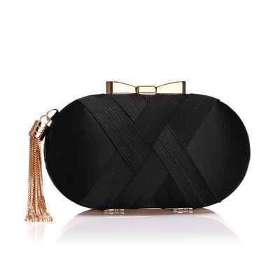 Bow Metal Women Day Clutches Tassel Luxurious Fashion Lady Evening Bags Small Party Wedding Bridal Chain Shoulder Handbag - Image 27