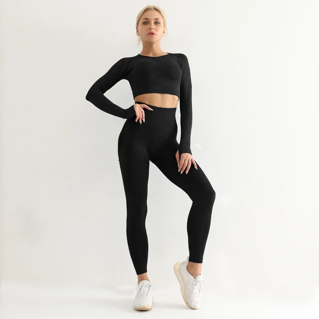 Women's High Waist Yoga Leggings Fitness Sport Pants Solid Seamless Trousers ush Up Slim Pants - Image 7