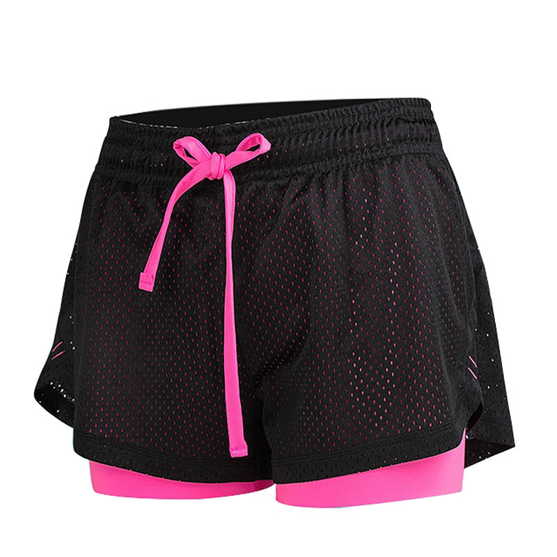 Sport Shorts Women Fitness Clothes Summer Mesh Workout Lulu Running Gym Yoga Shorts