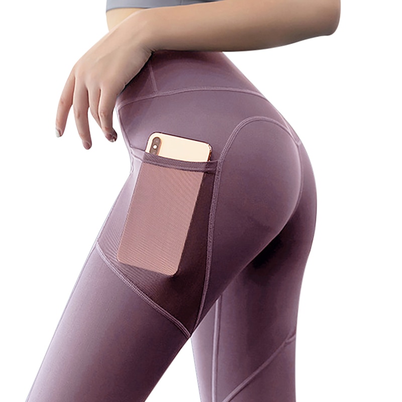 Black Sexy Women Yoga Sport Leggings Phone Pocket Fitness Running Pants Stretchy Sportswear Gym Leggings Slim Yoga Pant - Image 14
