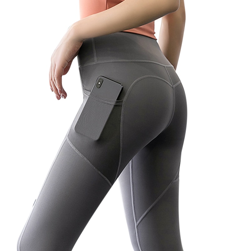 Black Sexy Women Yoga Sport Leggings Phone Pocket Fitness Running Pants Stretchy Sportswear Gym Leggings Slim Yoga Pant - Image 16