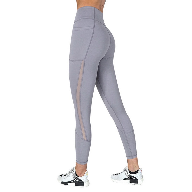 Black Sexy Women Yoga Sport Leggings Phone Pocket Fitness Running Pants Stretchy Sportswear Gym Leggings Slim Yoga Pant - Image 7