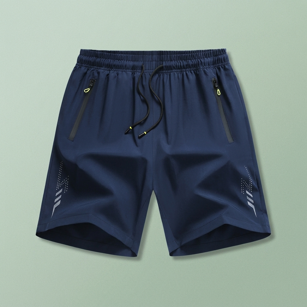 Men's Casual Athletic Shorts – Stretch Fabric, Zipper Pockets & Lightning Stripe Design | Spring Summer Gym Shorts - Image 2