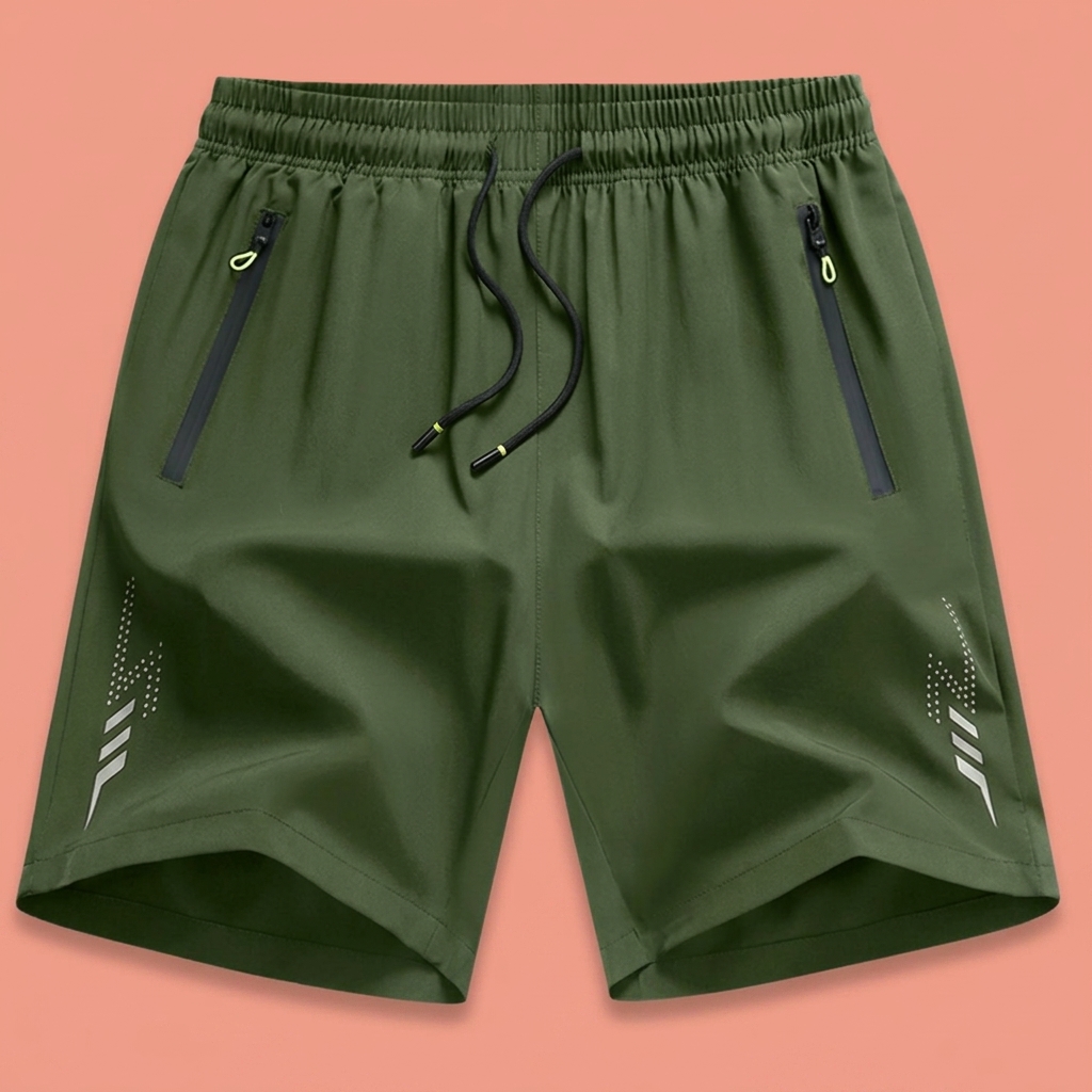 Men's Casual Athletic Shorts – Stretch Fabric, Zipper Pockets & Lightning Stripe Design | Spring Summer Gym Shorts - Image 4