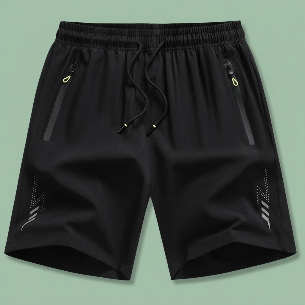 Men's Casual Athletic Shorts – Stretch Fabric, Zipper Pockets & Lightning Stripe Design | Spring Summer Gym Shorts - Image 5