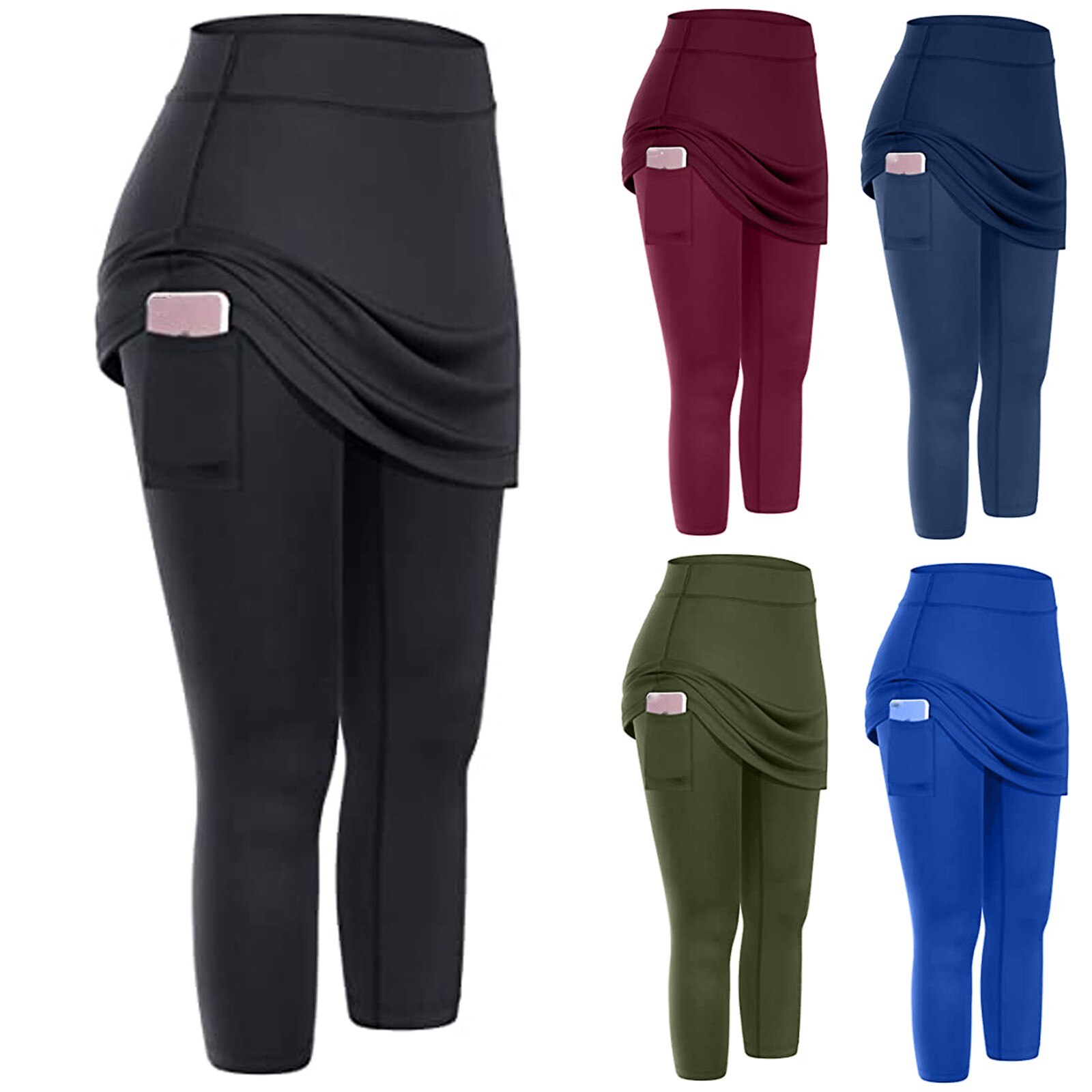 Women's Skirted Leggings with Pockets