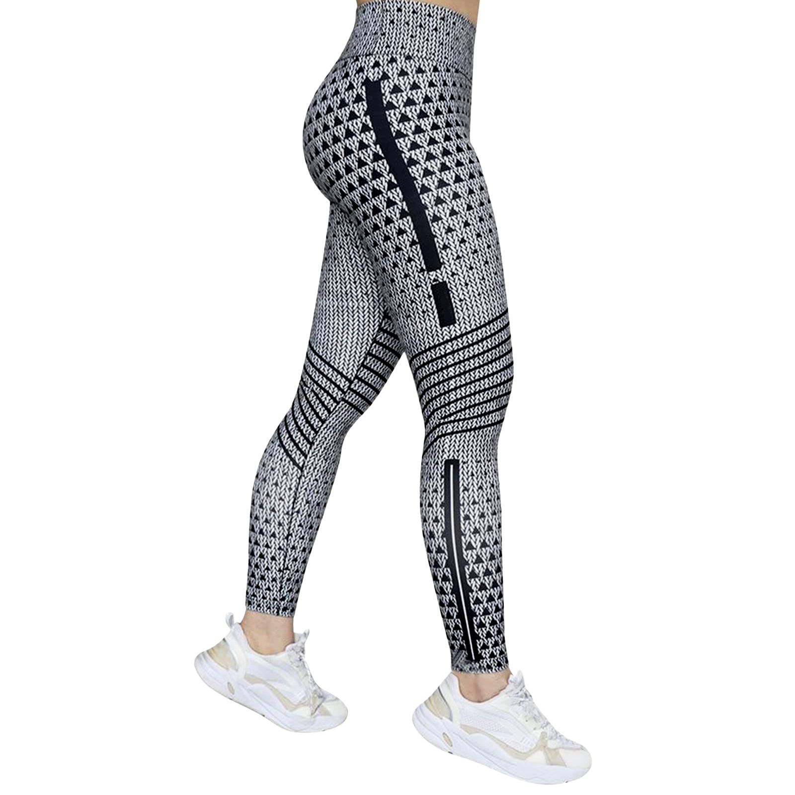 Women's Printed High-Waist Tummy-Control Leggings - Image 6