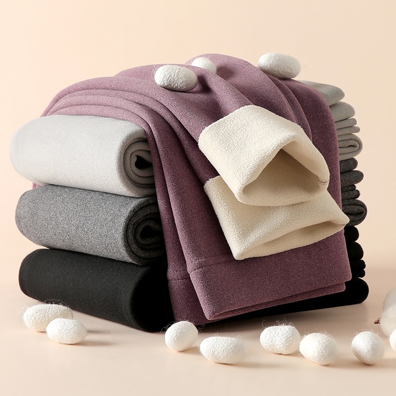 Women's Velvet Fleece-Lined Winter Leggings - Image 6