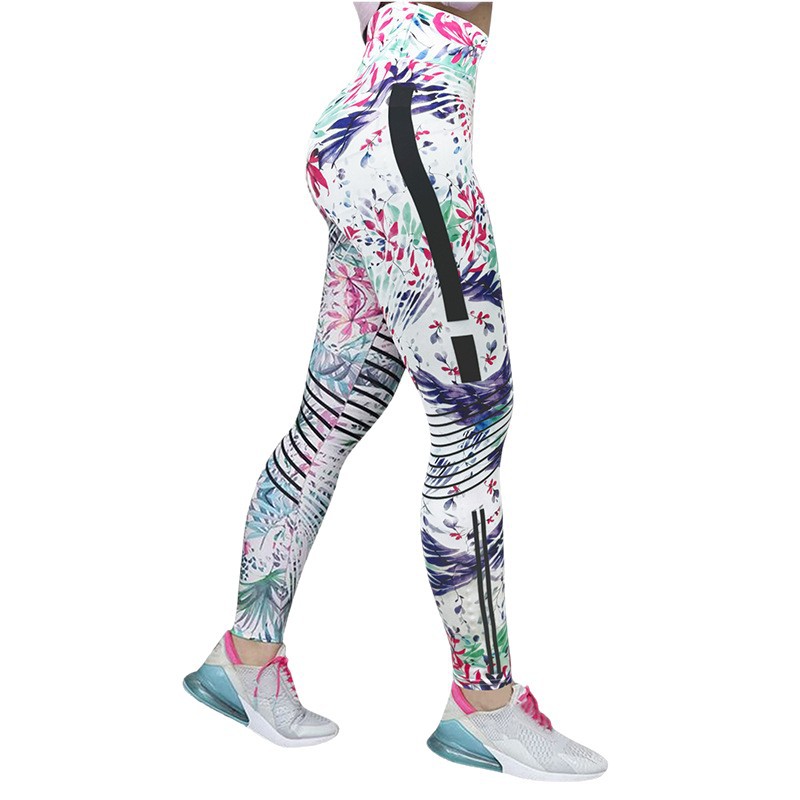 Women's Printed High-Waist Tummy-Control Leggings - Image 4