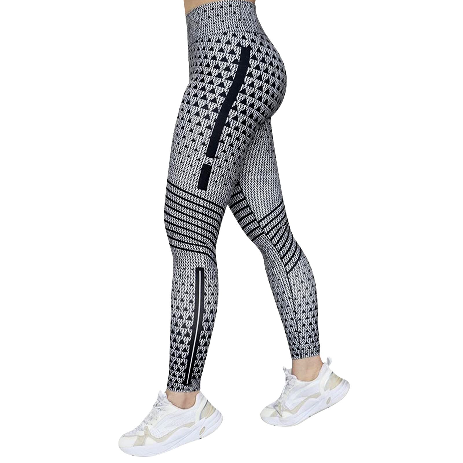Women's Printed High-Waist Tummy-Control Leggings