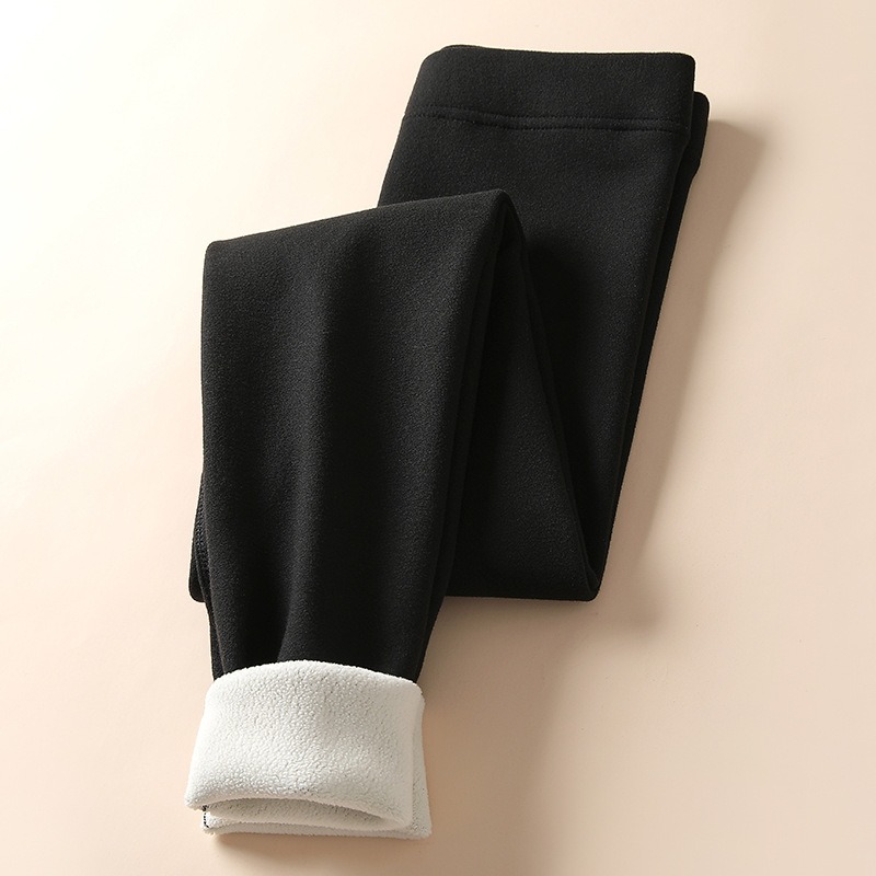Women's Velvet Fleece-Lined Winter Leggings - Image 5