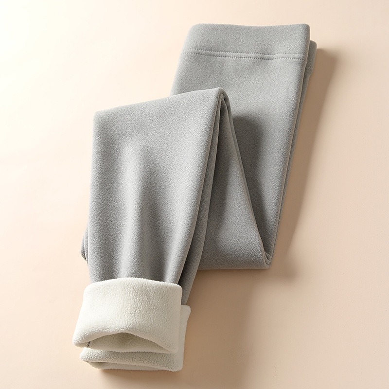 Women's Velvet Fleece-Lined Winter Leggings - Image 4