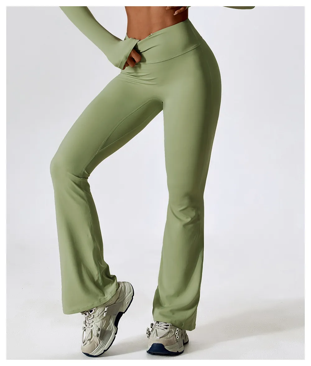 Women's High-Waist Flared Yoga Pants