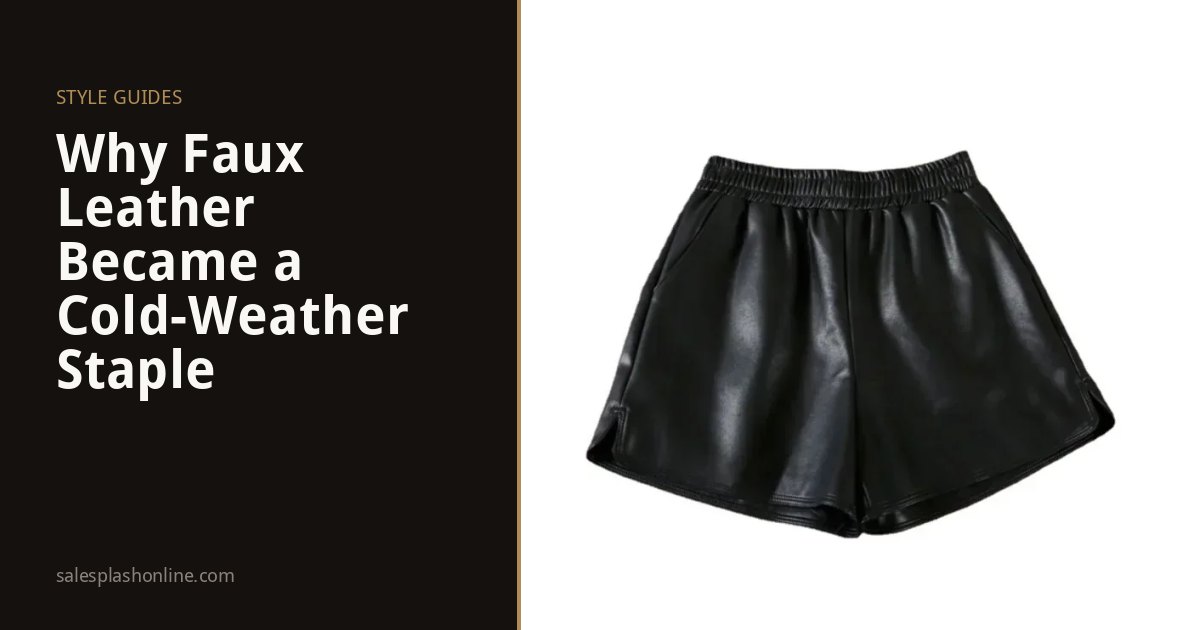 Why Faux Leather Became a Cold-Weather Staple