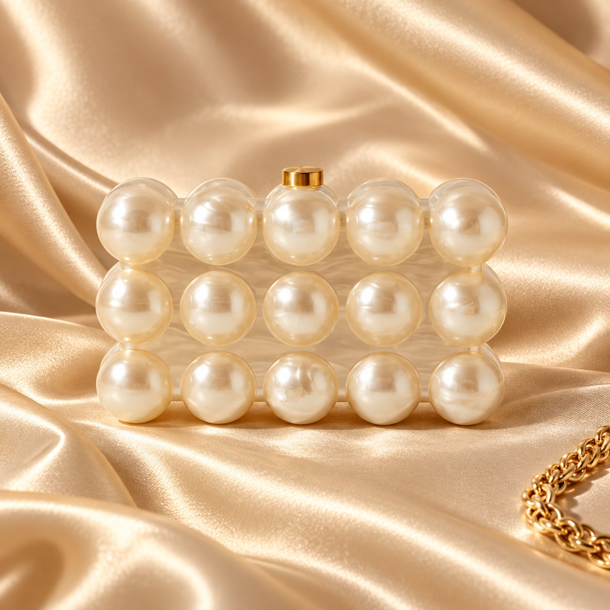 Acrylic Bubble Box Clutch Purse